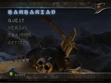 Barbarian (Europe) screen shot title